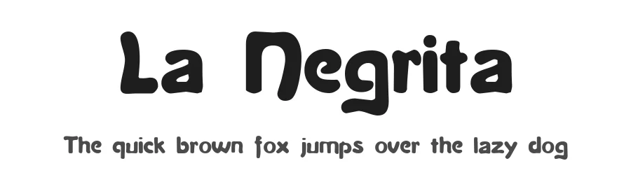 La Negrita by Dieter Steffmann — Decorative Font