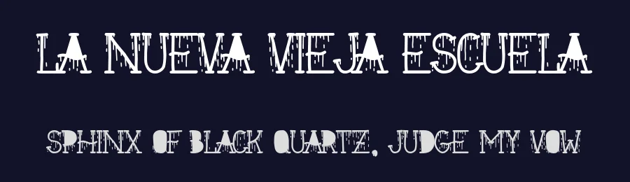 La Nueva Vieja Escuela by Woodcutter — Decorative Font — thumbnail 2