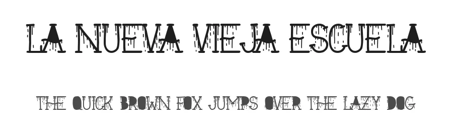 La Nueva Vieja Escuela by Woodcutter — Decorative Font