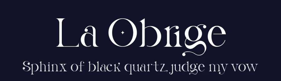La Obrige by Hishand Studio — Sans Serif Font — thumbnail 2