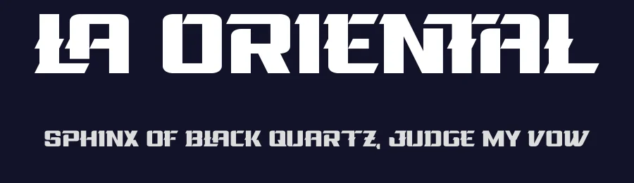 La Oriental by Don Marciano — Decorative Font — thumbnail 2