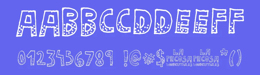 La Pecosa by Woodcutter — Decorative Font — thumbnail 3