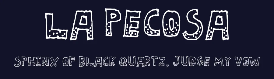 La Pecosa by Woodcutter — Decorative Font — thumbnail 2