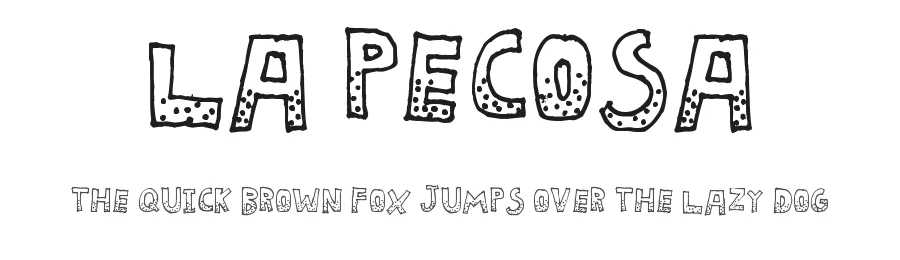 La Pecosa by Woodcutter — Decorative Font