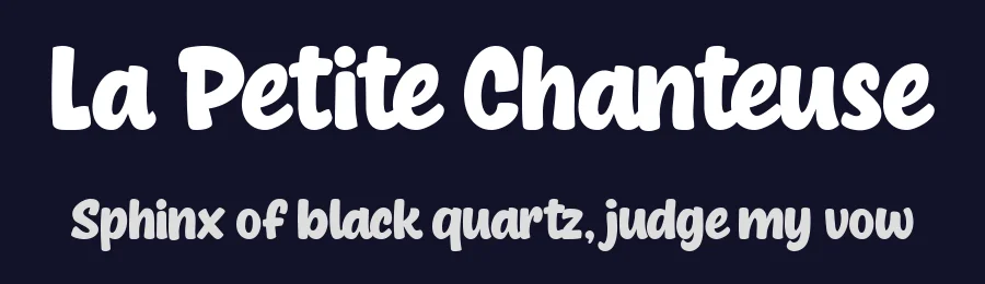 La Petite Chanteuse by BlackFridayFont FMF — Decorative Font — thumbnail 2