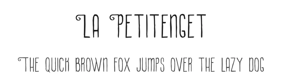 La Petitenget by Burntilldead Typefoundry β Decorative Font