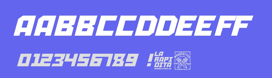 La Rapidita by Woodcutter — Decorative Font — thumbnail 3