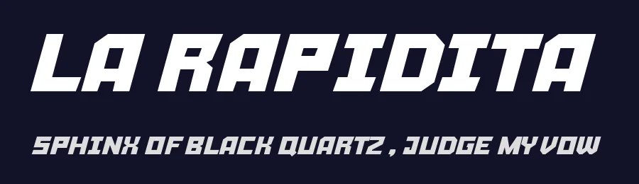 La Rapidita by Woodcutter — Decorative Font — thumbnail 2