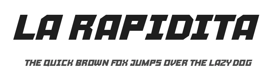 La Rapidita by Woodcutter — Decorative Font