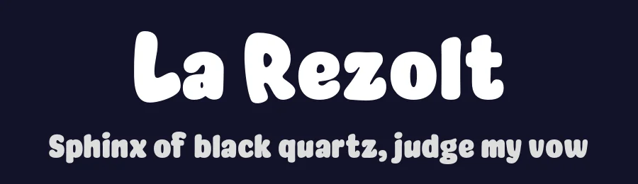 La Rezolt by twinletter — Decorative Font — thumbnail 2