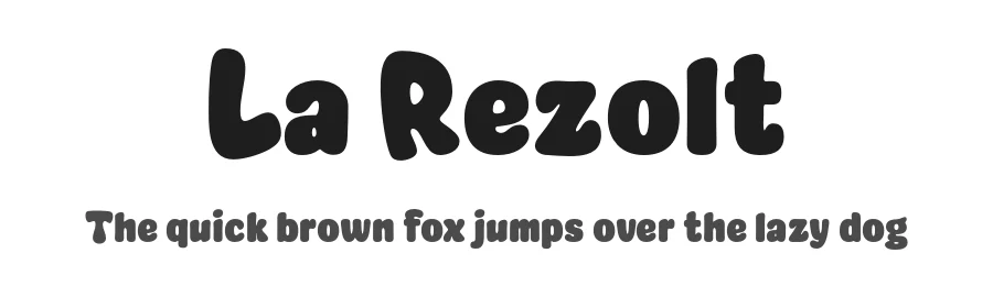 La Rezolt by twinletter — Decorative Font