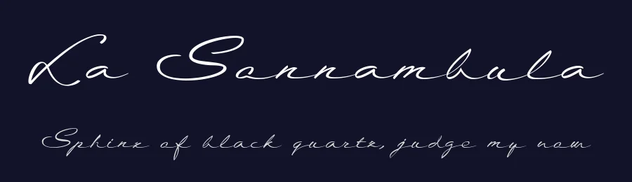 La Sonnambula by deFharo — Script Handwritten Font — thumbnail 2