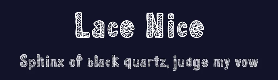 Lace Nice by Galdino Otten Fonts — Decorative Font — thumbnail 2