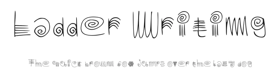 Ladder Writing by Star-dragon โ Decorative Font