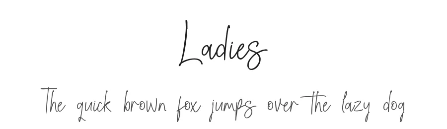 Ladies by Creaditive Design — Script Handwritten Font