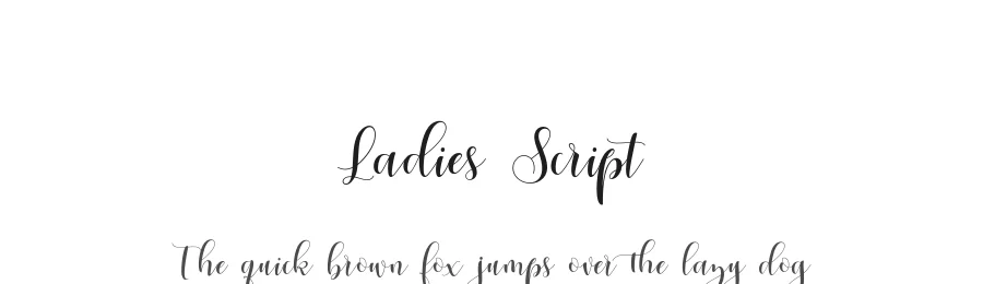Ladies Script