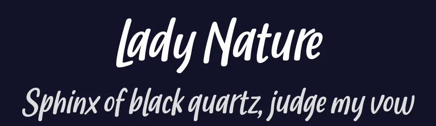 Lady Nature by 7NTypes — Script Handwritten Font — thumbnail 2