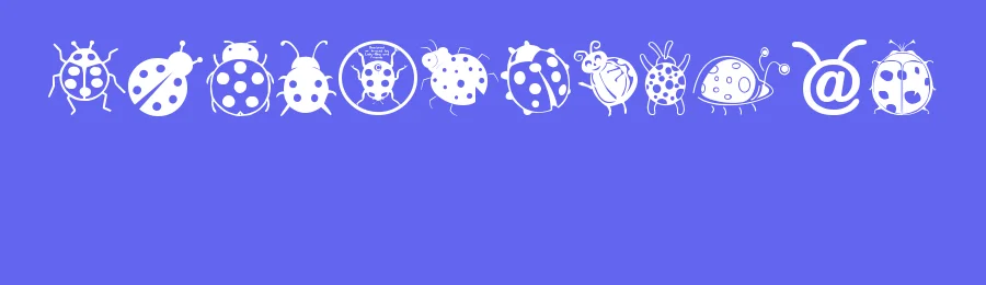 Ladybug Dings by Lady Bug — Dingbats Font — thumbnail 3