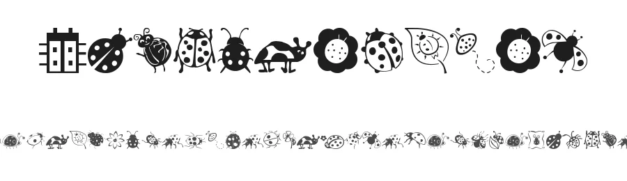 Ladybug Dings by Lady Bug — Dingbats Font