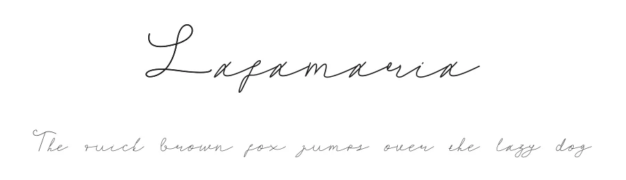 Lafamaria by Hishand Studio β Script Handwritten Font