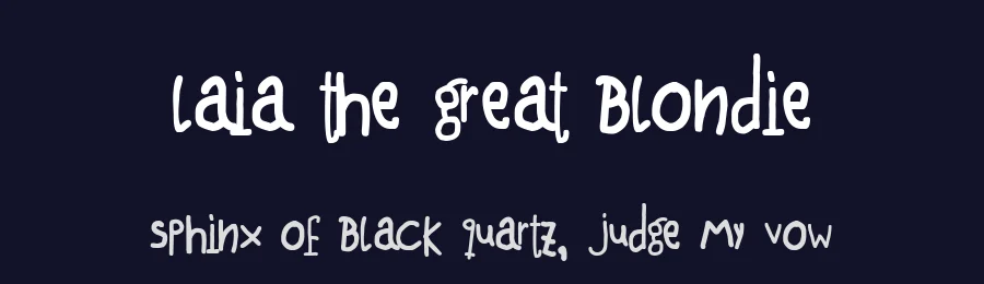 Laia the Great Blondie by Woodcutter — Script Handwritten Font — thumbnail 2