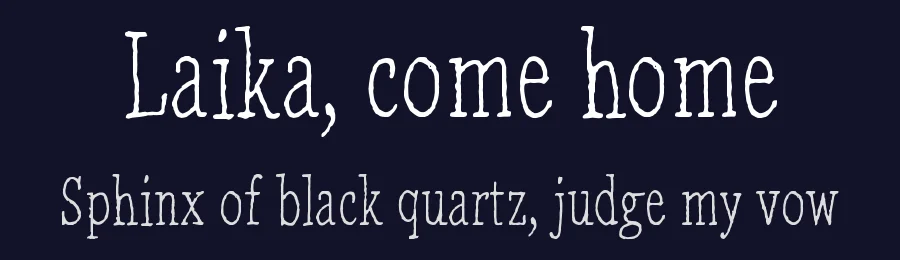 Laika, come home by Juha Korhonen — Decorative Font — thumbnail 2