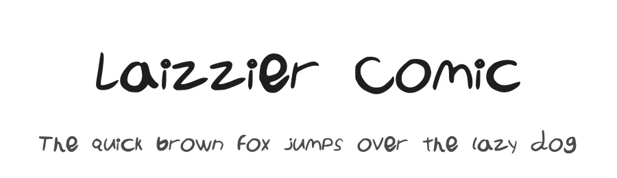 Laizzier Comic by Jack Jerod — Decorative Font