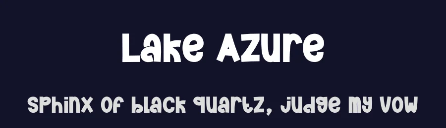 Lake Azure by Scratchones — Decorative Font — thumbnail 2