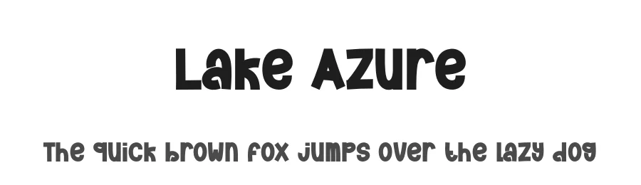 Lake Azure by Scratchones — Decorative Font