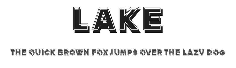 Lake by Vladimir Nikolic — Decorative Font