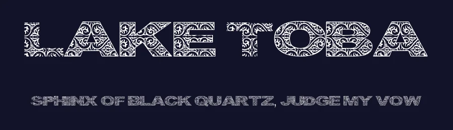 Lake Toba by Imran Nasution — Decorative Font — thumbnail 2