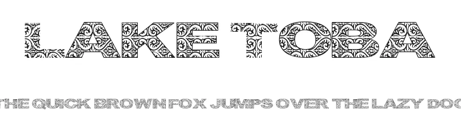 Lake Toba by Imran Nasution — Decorative Font