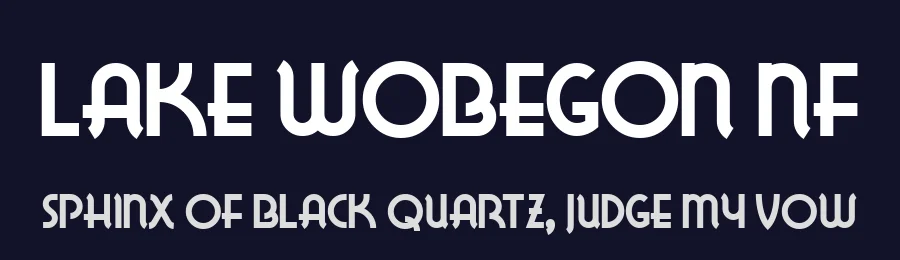 Lake Wobegon NF by Nick's Fonts — Decorative Font — thumbnail 2