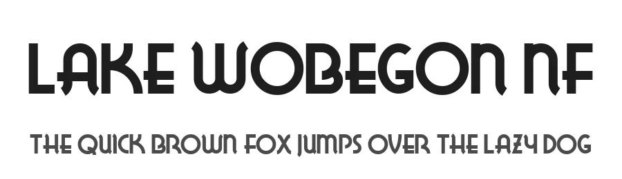 Lake Wobegon NF by Nick's Fonts — Decorative Font