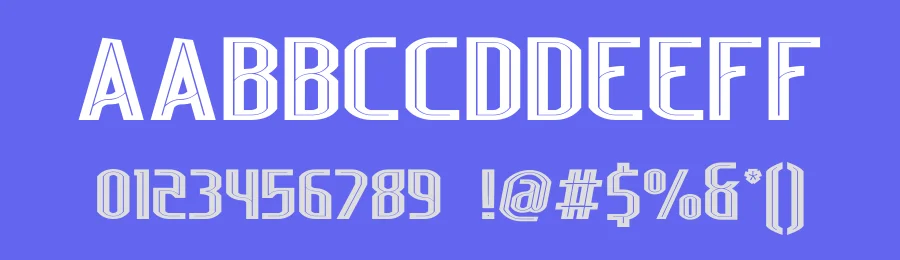 Lakisa Stencil by AukimVisuel — Decorative Font — thumbnail 3