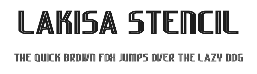 Lakisa Stencil by AukimVisuel — Decorative Font