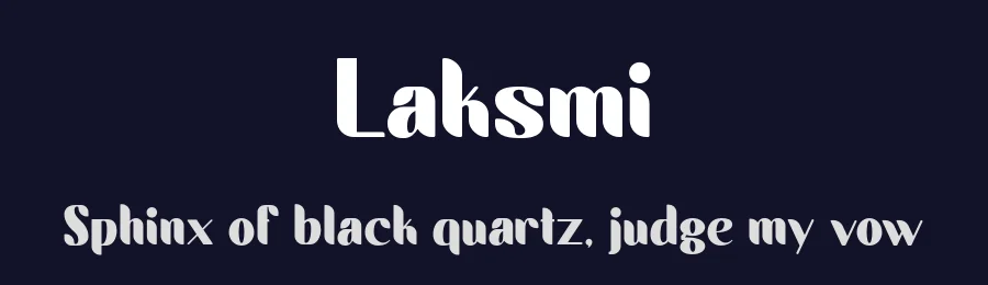 Laksmi by Hazim Mujahid — Sans Serif Font — thumbnail 2