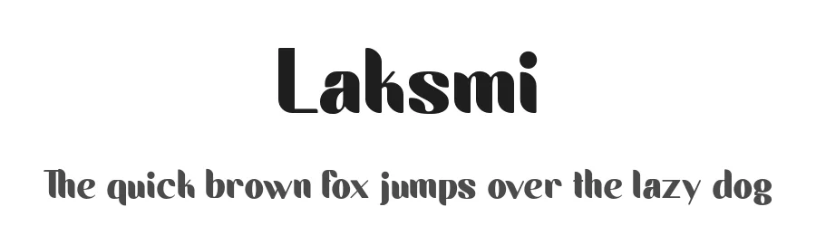 Laksmi by Hazim Mujahid β Sans Serif Font