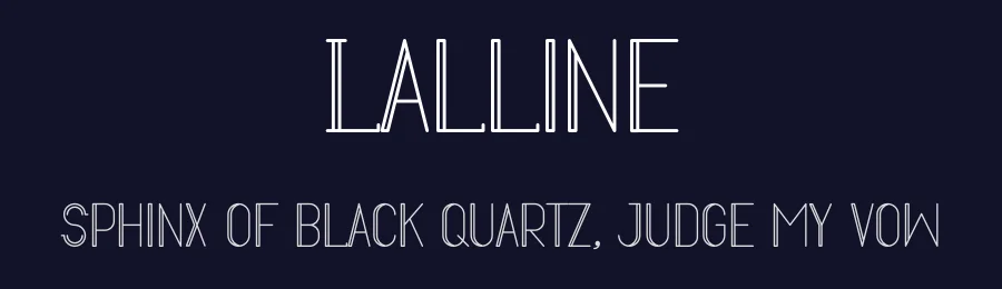 Lalline by Muhammad Yafinuha — Decorative Font — thumbnail 2