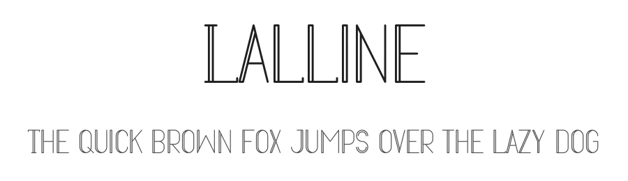 Lalline by Muhammad Yafinuha β Decorative Font