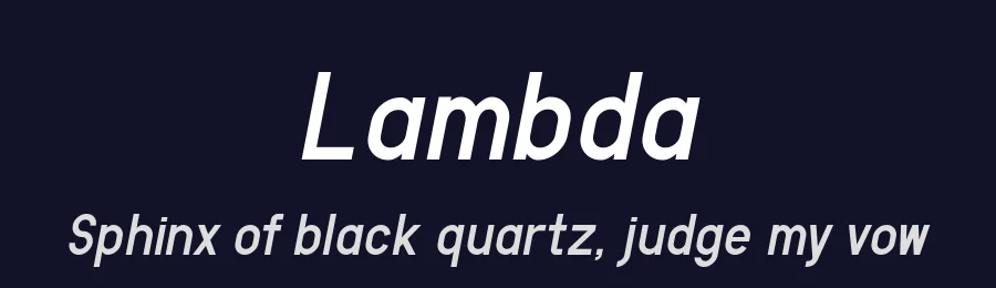 Lambda by GGBotNet — Sans Serif Font — thumbnail 2