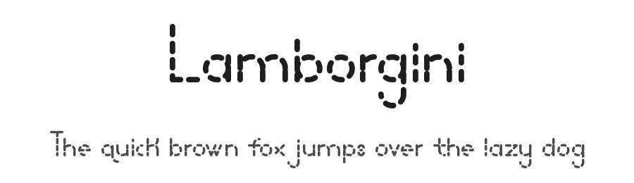 Lamborgini by !bey Design β Sans Serif Font