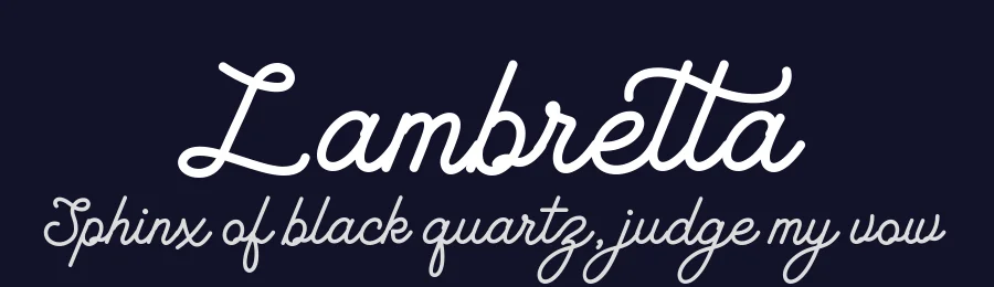 Lambretta by Almeera Studio — Script Handwritten Font — thumbnail 2