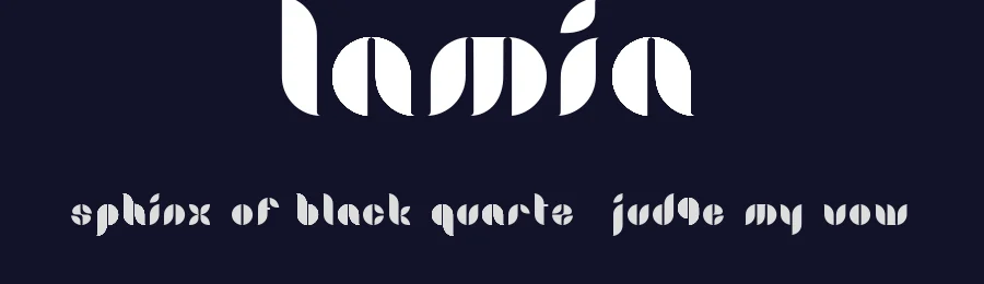 Lamia by Benoît Sjöholm — Decorative Font — thumbnail 2