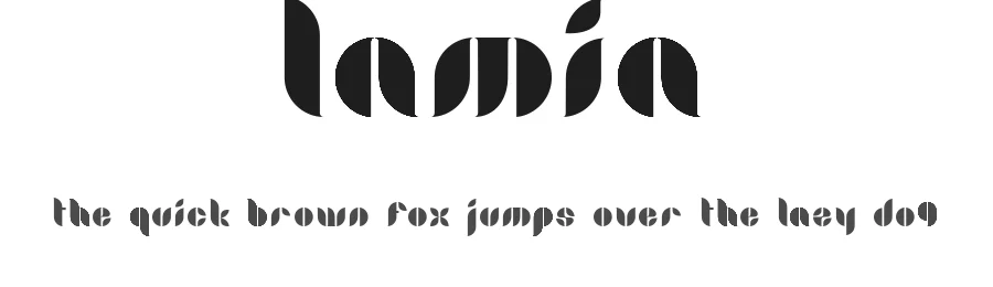 Lamia by Benoît Sjöholm — Decorative Font