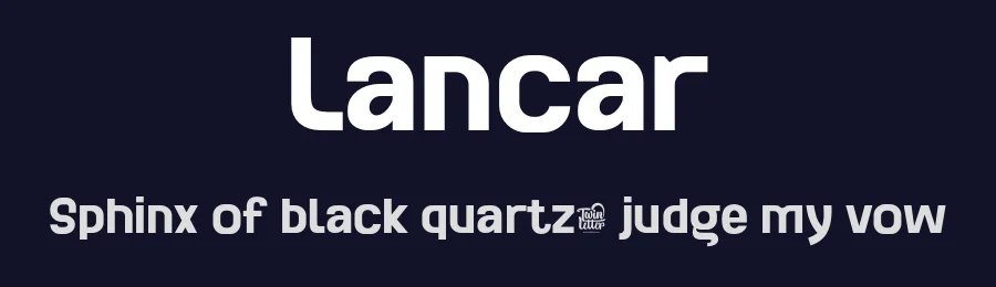 Lancar by twinletter — Sans Serif Font — thumbnail 2