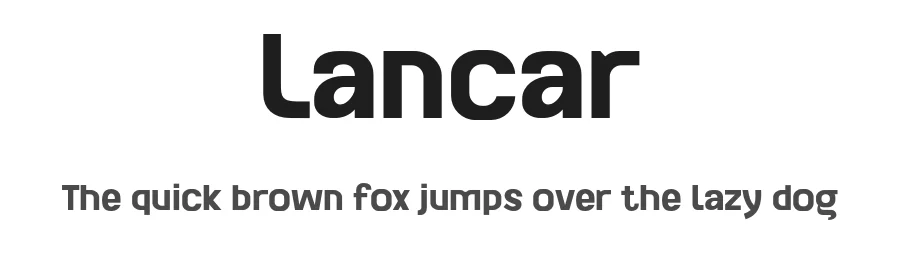 Lancar by twinletter — Sans Serif Font