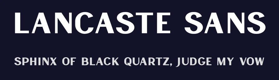 Lancaste Sans by Runsell Studio — Sans Serif Font — thumbnail 2