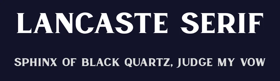 Lancaste Serif by Runsell Studio — Serif Font — thumbnail 2