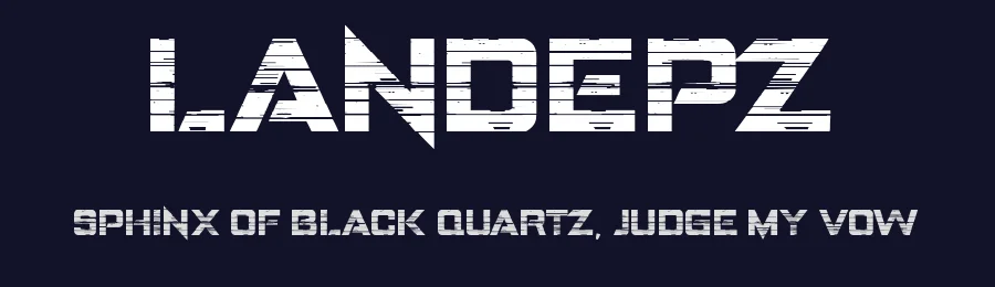 Landepz by zamjump — Display Font — thumbnail 2